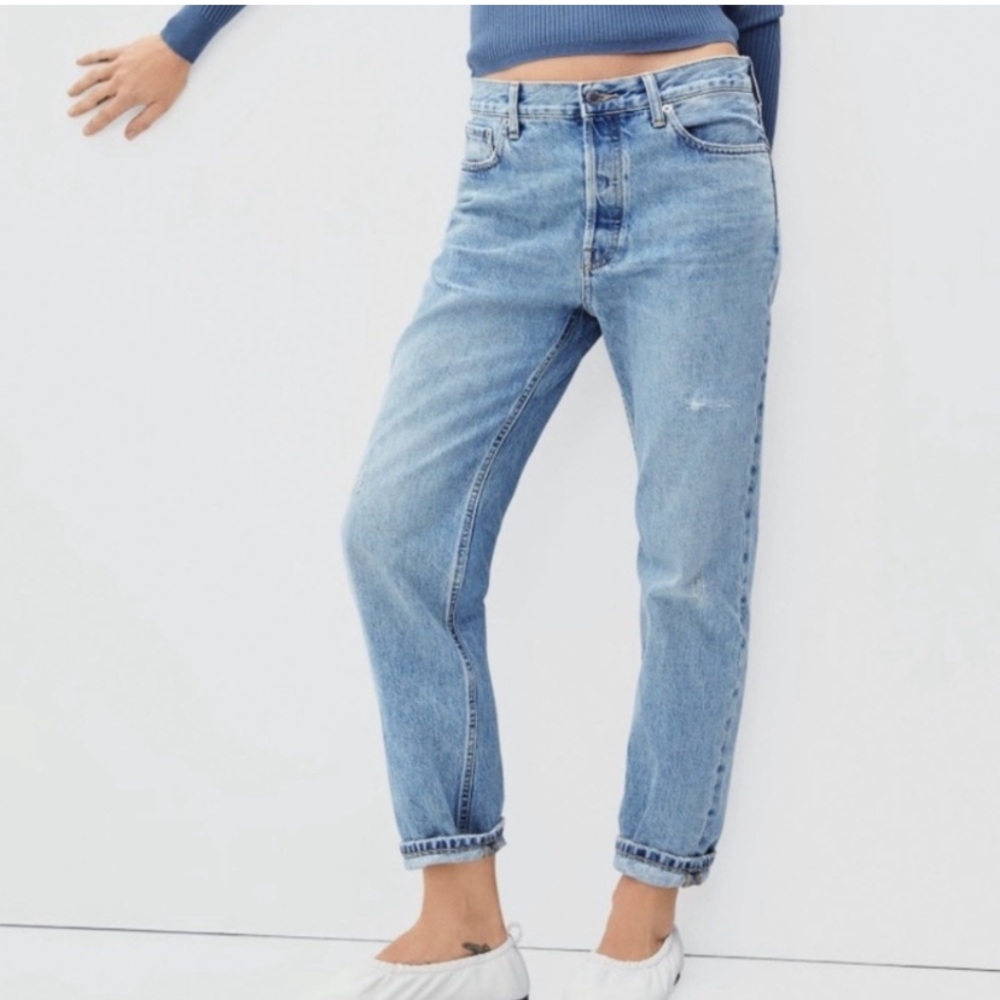 NWT Everlane Relaxed Straight Jeans high rise 29 Reg organic cotton